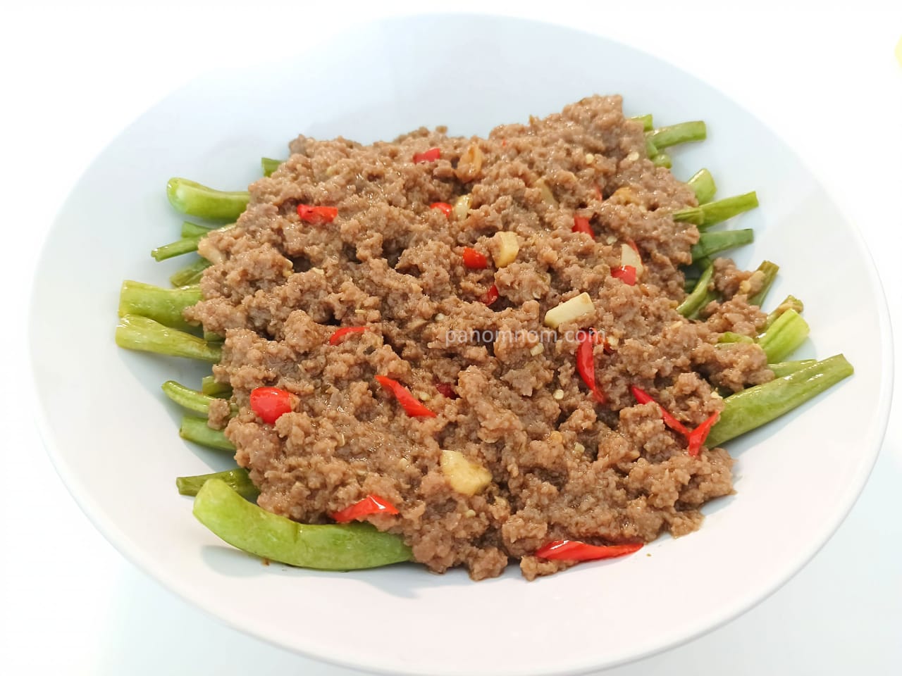 Easy Sauteed Green Beans with Ground Beef Recipe Panomnom